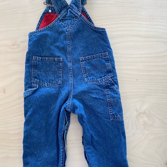 Old Navy Outlet Fleeced lined Jean Overalls 18-24 months (FK) - Picture 7 of 12